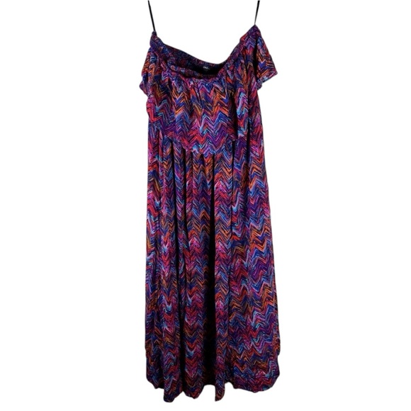 Torrid Multicolor Bright Sleeveless Maxi Dress size 2X - Picture 9 of 9